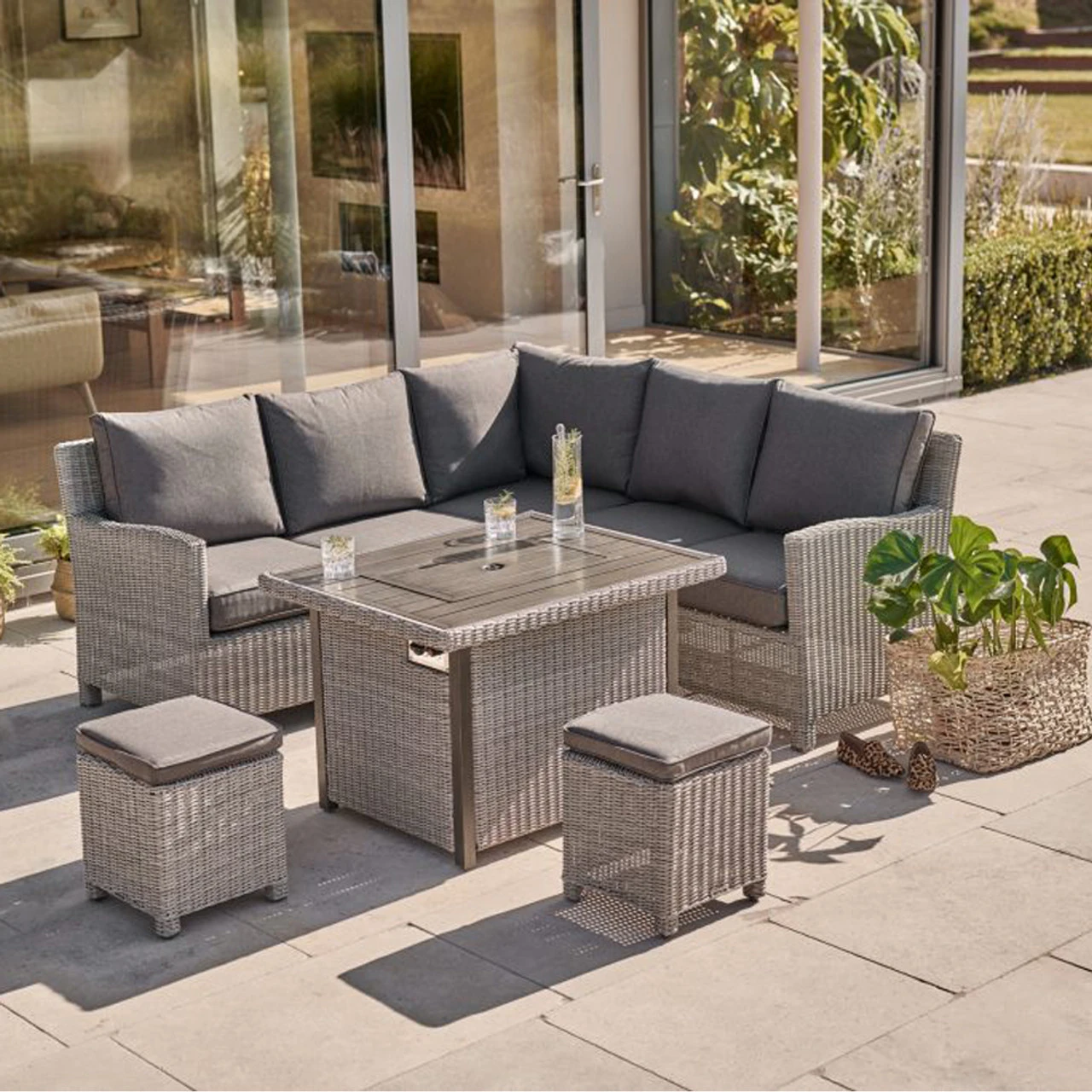 Kettler Palma Mini Corner Set With Firepit Table 6 Kettler Palma Mini Corner Set With Firepit Table - Image 4