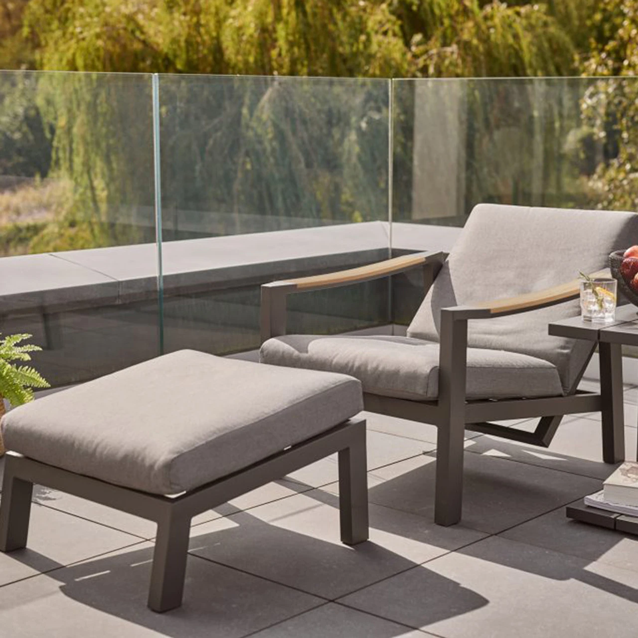 Kettler Elba Relaxer With Footstool Inc Cushions 3 Kettler Elba Relaxer With Footstool Inc Cushions