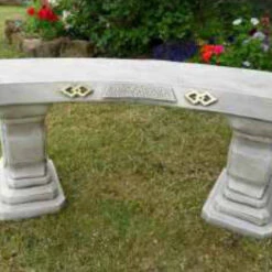 Border Stoneware Japanese Curved Bench