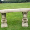 Border Stoneware Squirrel Curved Bench