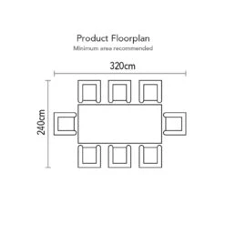 Supremo Mirfield 8 Seat Rectangular Bar Set With 180x100cm Fire Pit Table -Kettler Furniture Shop MIRFIELD 8 SEAT BAR FIREPIT SET 4 18055.1681225094