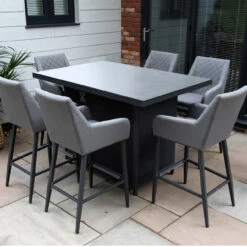 Supremo Mirfield 6 Seat Rectangular Bar Set With 150x100cm Table