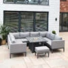 Supremo Mirfield U-Shape Modular With 105x105cm Square Fire Pit Table