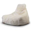 Mighty B Bag Fur Bean Bag - White -Kettler Furniture Shop fur bag cream on white 12web 41452.1662991827