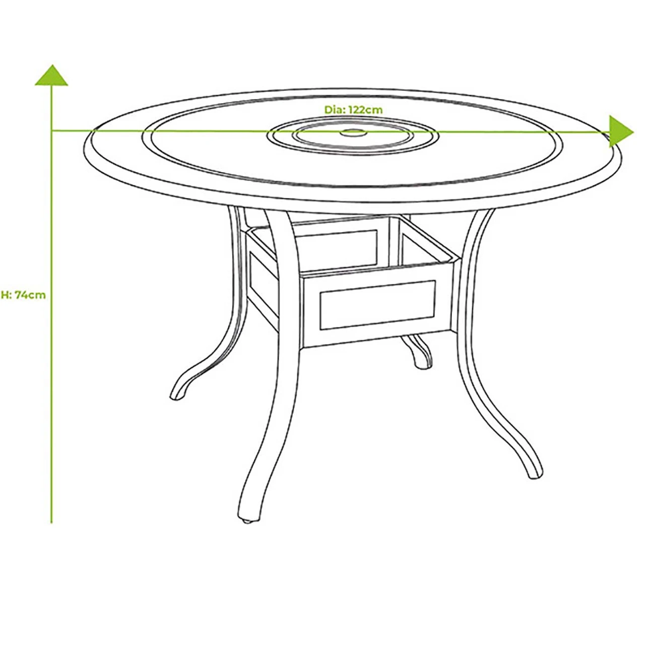 Hartman Amalfi 4 Seater Dining Set Bronze / Amber 7 Hartman Amalfi 4 Seater Dining Set Bronze / Amber - Image 5