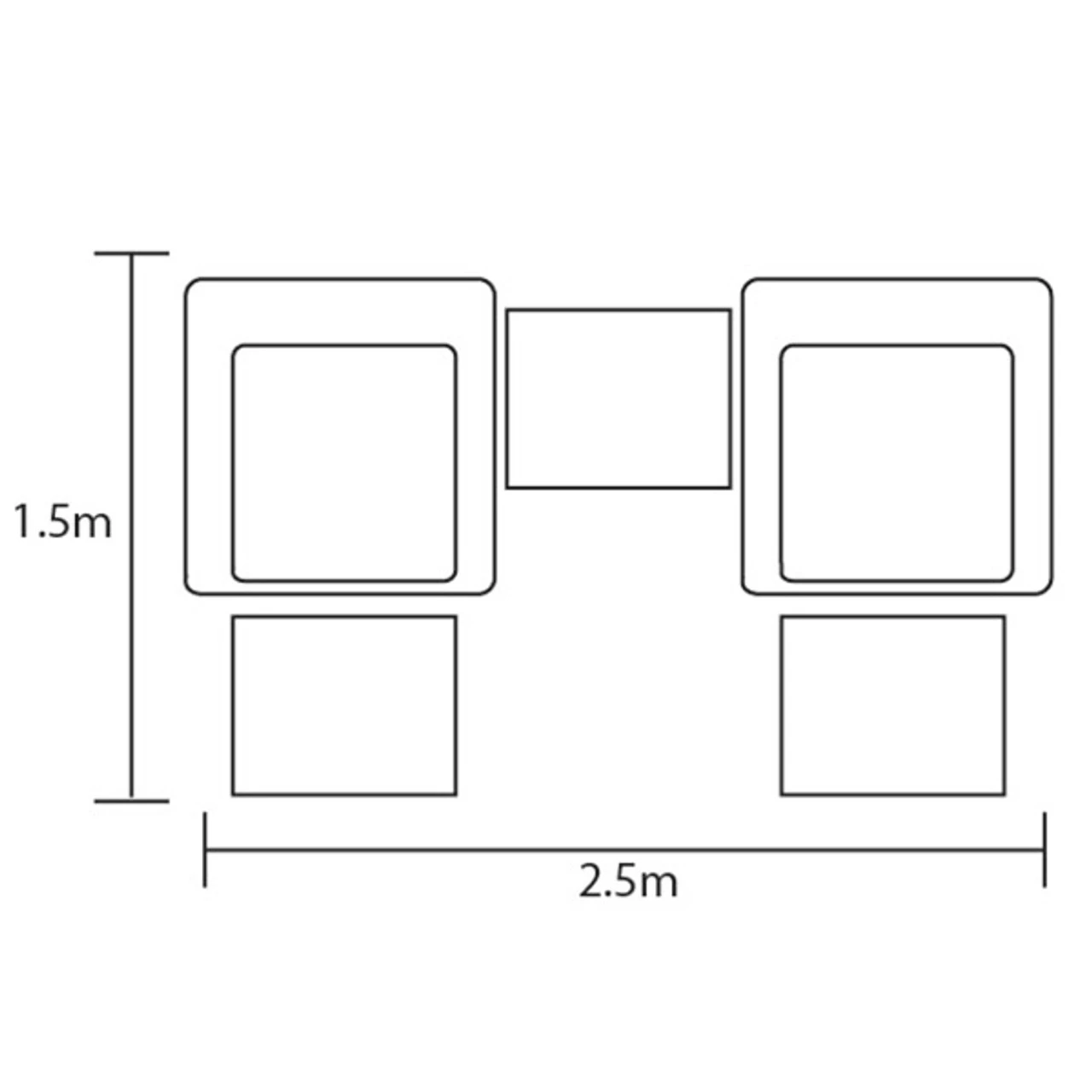 Hartman Amalfi 4 Seater Dining Set Bronze / Amber 9 Hartman Amalfi 4 Seater Dining Set Bronze / Amber - Image 7