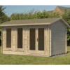 Forest Chiltern 4m X 3m Log Cabin - Apex Roof, Single Glazed With Felt Shingles And Underlay