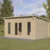 Forest Elmley 5m X 3m Log Cabin - Pent Roof, Double Glazed 34kg Polyester Felt, Plus Underlay -Kettler Furniture Shop new project 1295 68536.1665133359