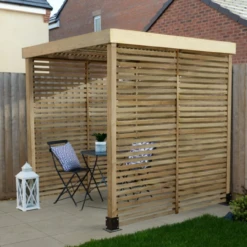 Forest Modular Pergola With 3 Side Panel Packs